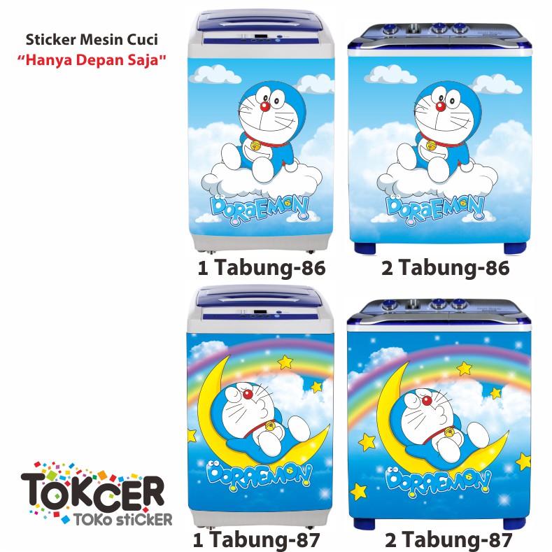 Stiker Mesin Cuci DORAEMON