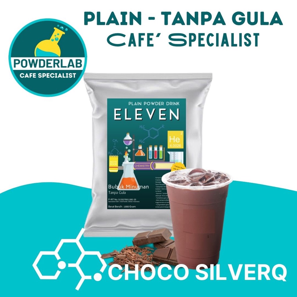 

Bubuk Minuman aneka rasa CHOCO SILVERQ 1kg PLAIN tanpa gula - Bubuk CHOCO SILVERQ 1Kg