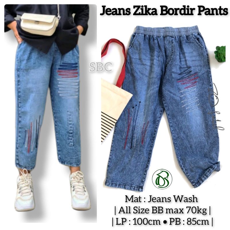 Jeans Zika Bordir Pants