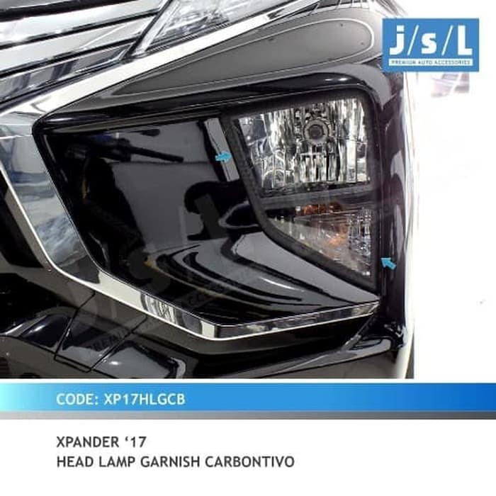 garnish lampu depan xpander carbontivo