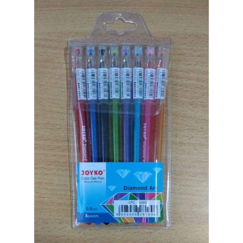 

Pulpen Gel Joyko 8 warna GPC-309S