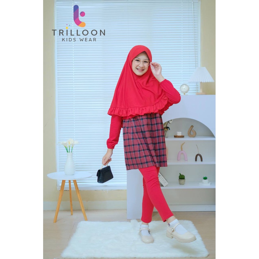 Setelan anak Flanel Set Muslimah By Trilloon