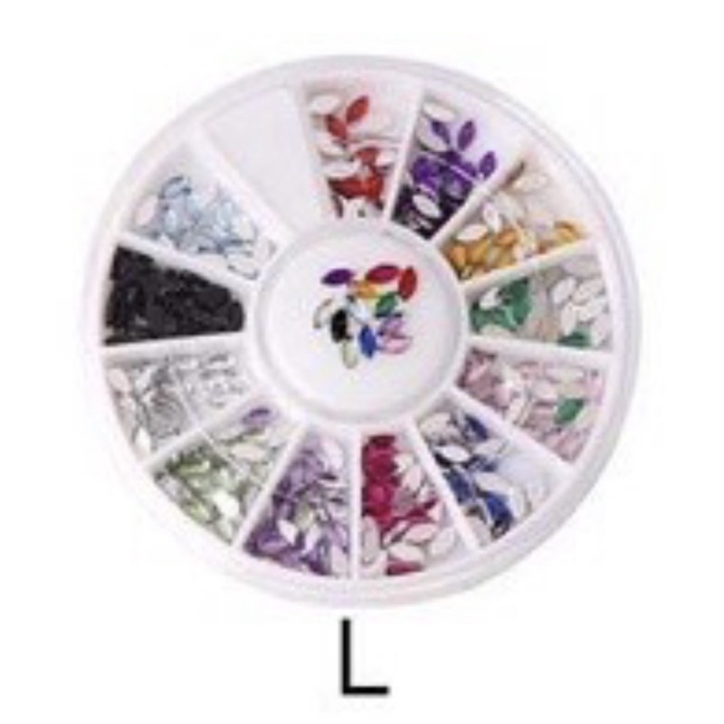 Manik Hias KUKU Rhinestones nail art wheel manik-manik kuku