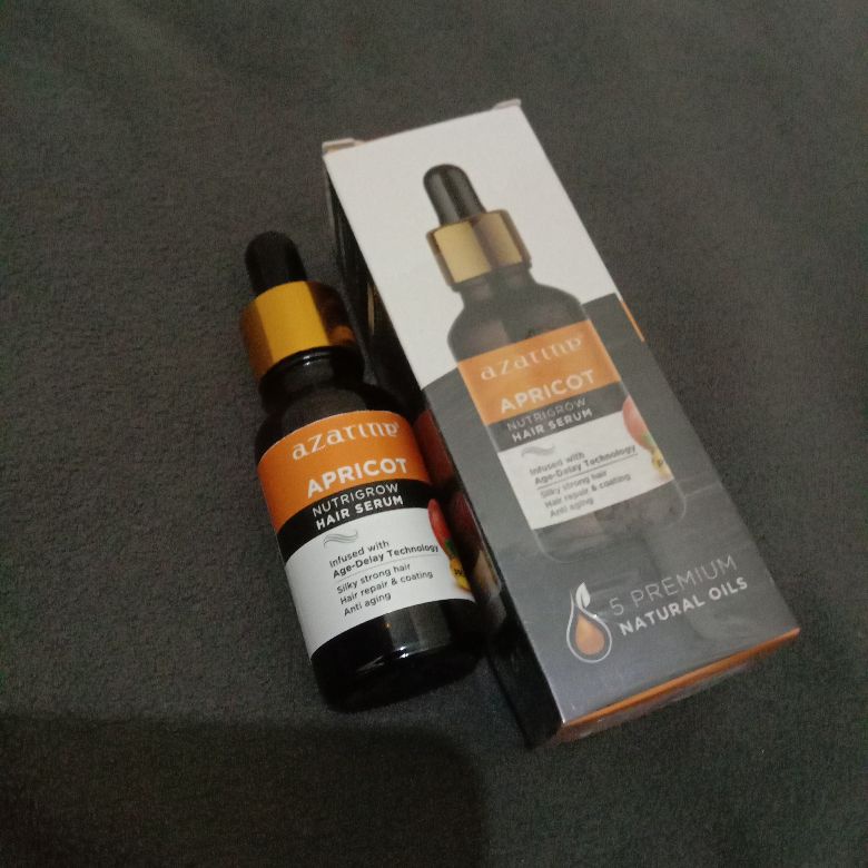 SERUM RAMBUT Azarine Nutrigrow Hair Serum Apricot 20ml - Mencegah Uban dan Menguatkan Rambut - Untuk Rambut &amp; Alis