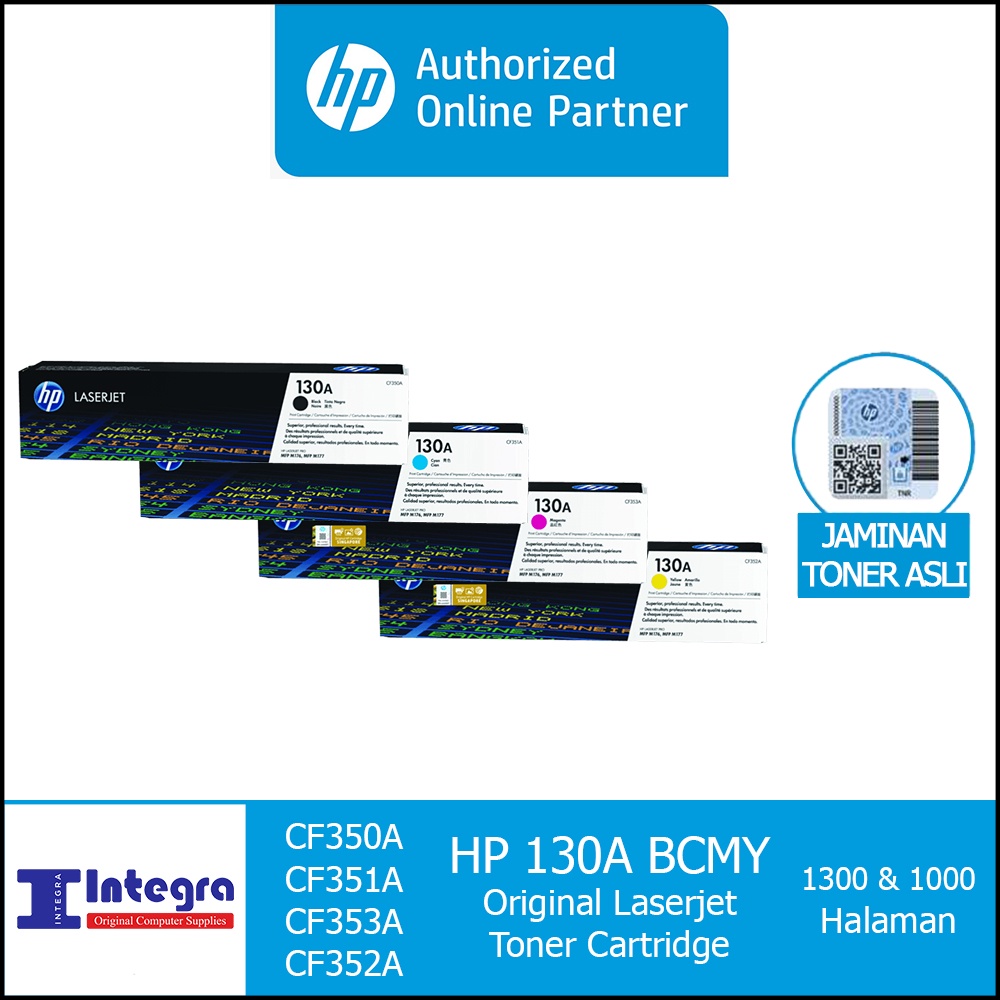 Toner HP  1 Set 130A ( Bk, C, M, Y ) Original LaserJet Cartridge