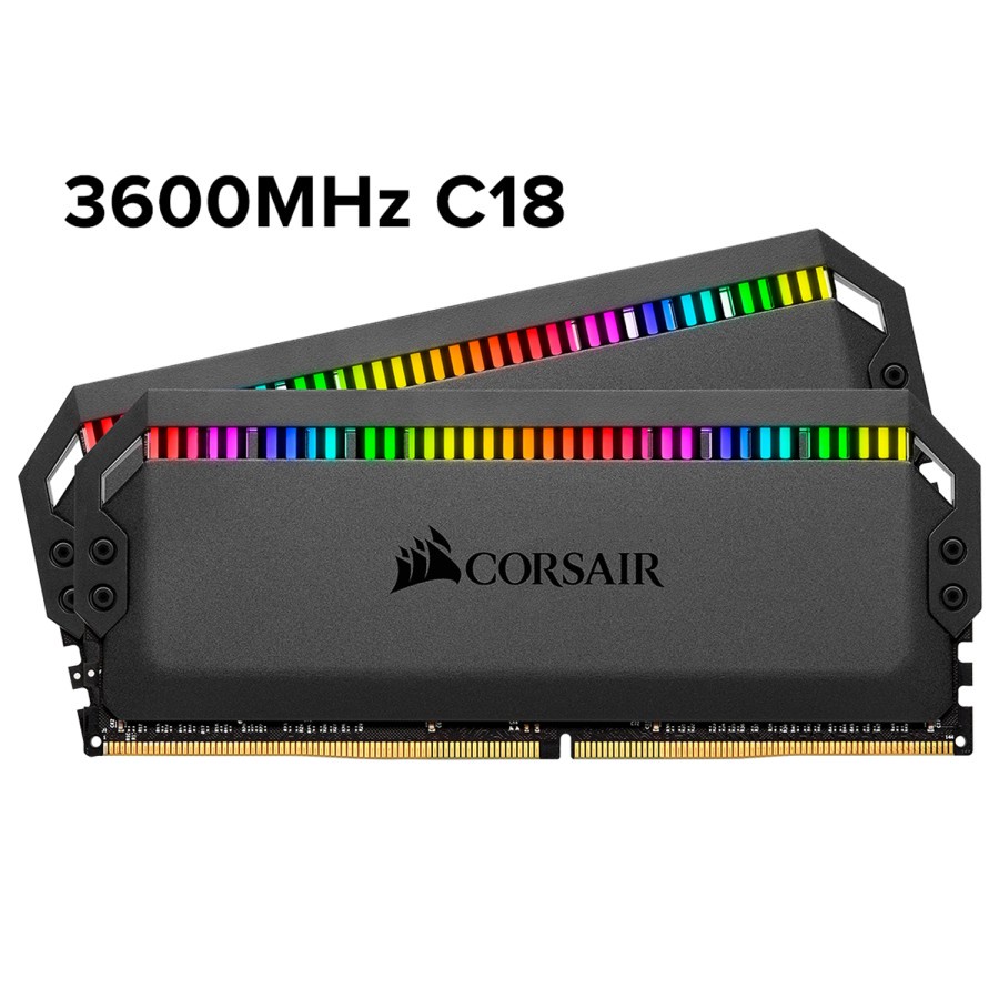 CORSAIR DOMINATOR PLATINUM C18 RGB 32GB 2x16GB DDR4 3600MHz CMT32GX4M2D3600C18