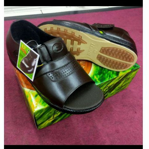 Sandal sepatu pria merk Barnet Coklat Original
