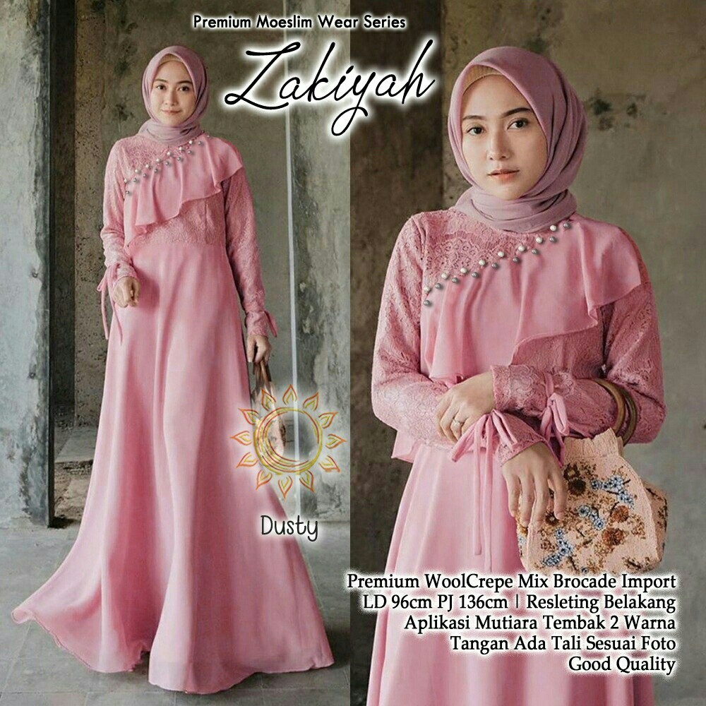 Dress Zakiyah 4Warna