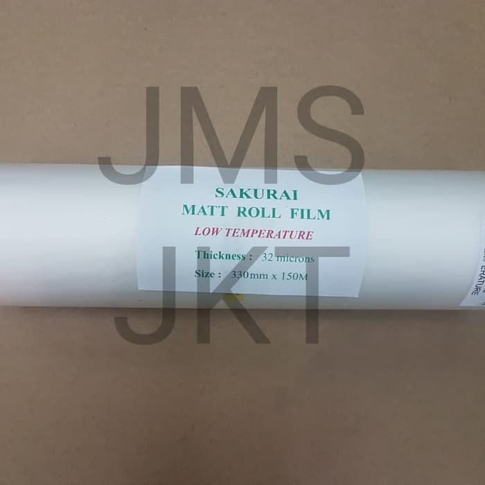 

Plastik Laminating Sakurai Doff Matte 330 MM x 150 M x 32 Microns