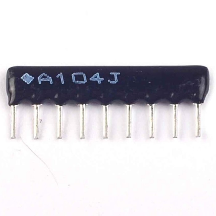 Resistor R pack 2.54mm 100k RPack 100 k Ohm 9 Pin A104J 1/8 WATT 9p