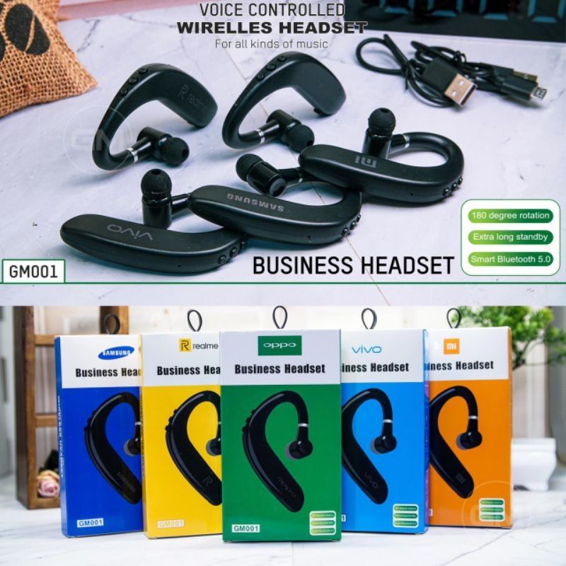 HF/HEADSET BLUETOOTH BRANDED GM-001 SUPER BASSS