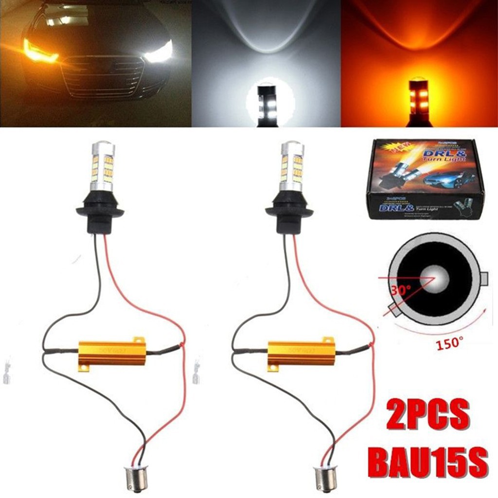 Lampu LED DRL Mobil Dual Model T20