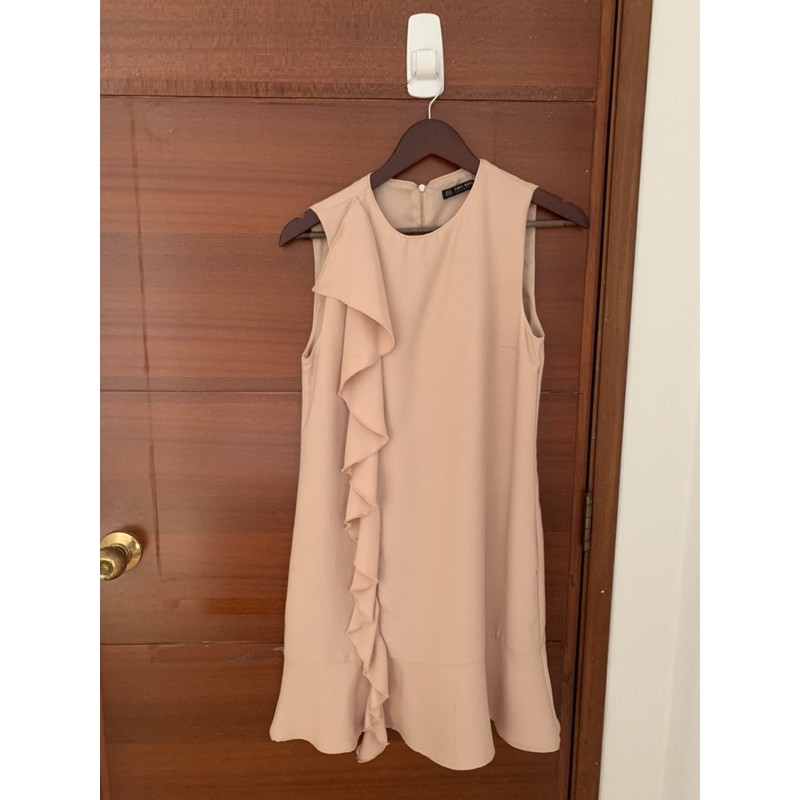 Dress Zara - dress pesta - dress wanita - Ruffle Dress #PreLoved