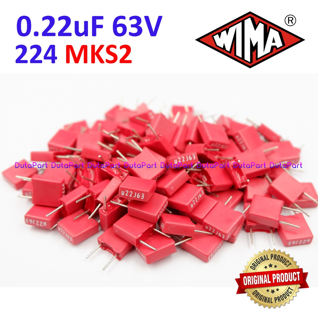 63V 0.22uF 220nF 224 MKS2 MKS 2 WIMA Film Capacitor Made In Germany