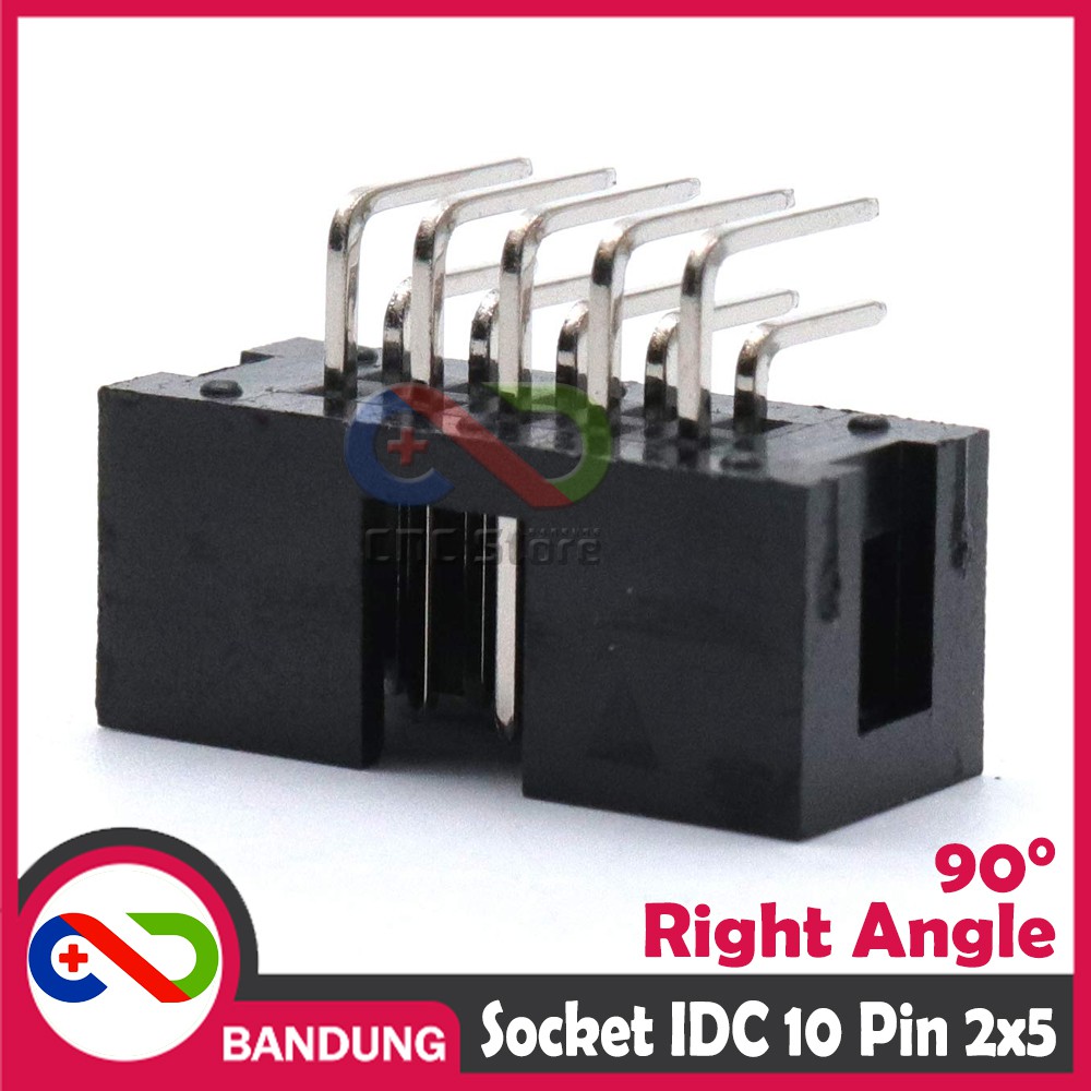 DC3-10P RIGHT ANGLE SOCKET IDC 2x5 10PIN BOX HEADER MALE ISP