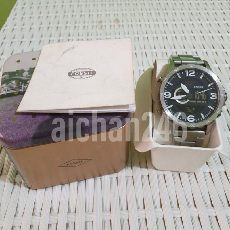 Fossil Analog Digital Nate JR1514 | Jam tangan pria original Fossil Amerika US