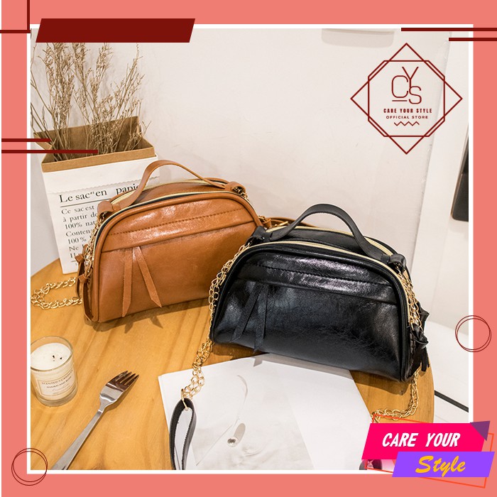 CYS Tas Selempang Wanita Tas Import Tas Wanita Sling Bag Wanita Top Handle Bag PU T167