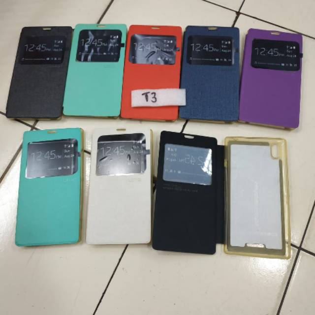 Flip case Sony Xperia T3 T3 ultra D5103 flipcase book cover sarung buku buka tutup flipshell