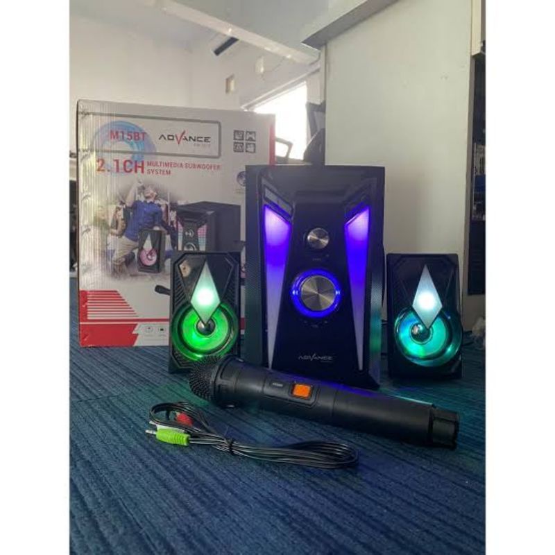 Advance Speaker Aktif Multimedia 2.1 Bluetooth Subwoofer M15BT