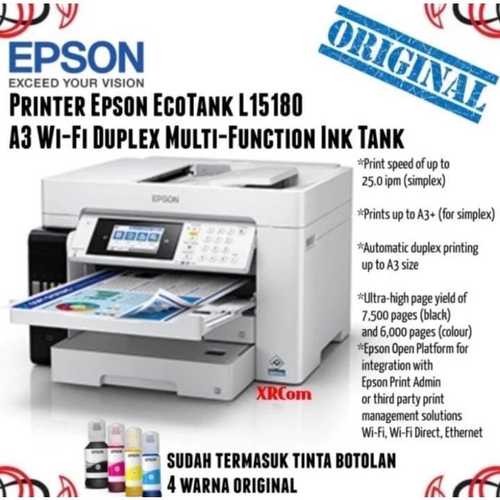 PRINTER EPSON L15180 A3 PRINT SCAN COPY DUPLEX WIFI