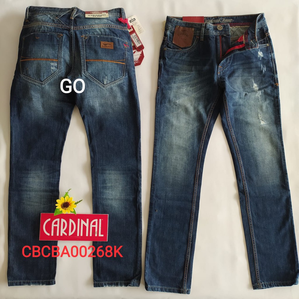 gof 27-28 CARDINAL CBCBA Celana Panjang Jeans Reguler Fit Slim Fit Straight Slim Bawahan Laki Dewasa