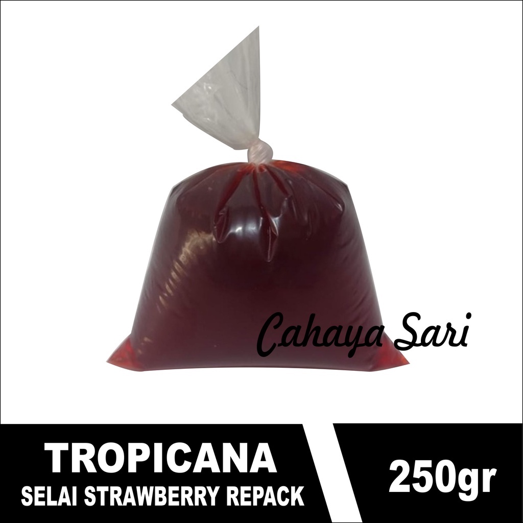 

SELAI STRAWBERRY MERK TROPICANA 250 GRAM