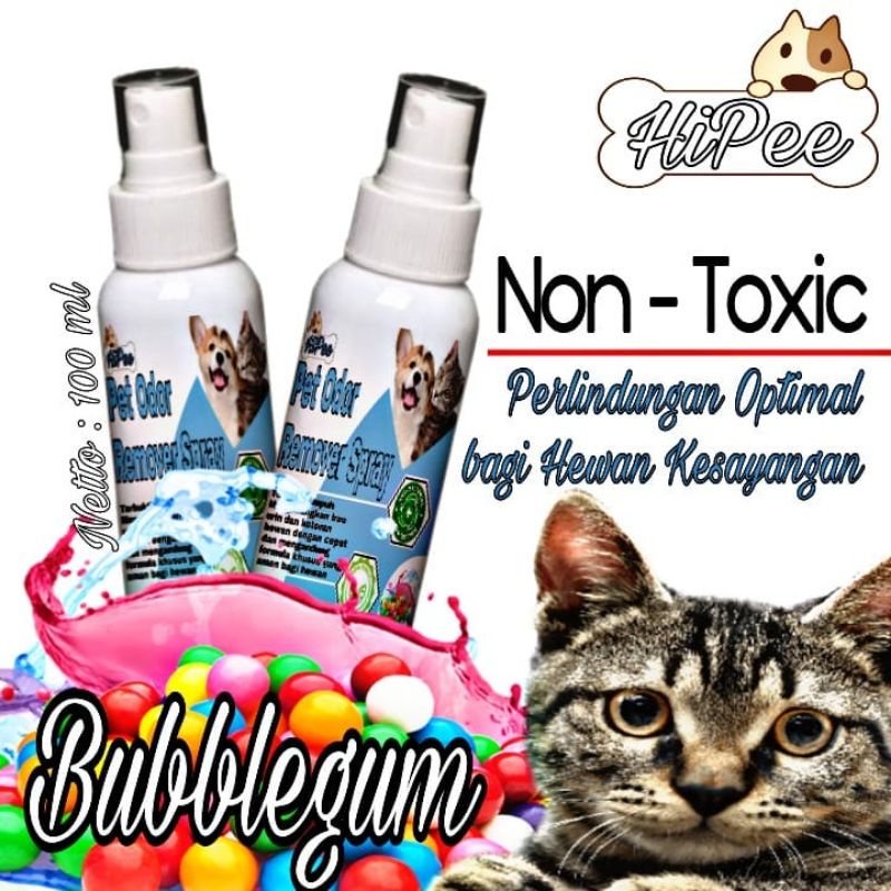 Penghilang Bau Kotoran Kucing Anjing 100 ML / Penghilang Bau kandang kucing anjing hamster / pengharum kandang kucing anjing hamster hewan / Pewangi pasir kucing / Desinfektan Kandang Hewan / Penghilang bau Pesing Kencing Kucing Anjing / Anti Bakteria