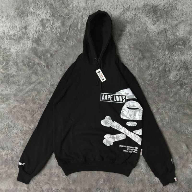 Hoodie AAPE One Piece / AAPE UNVS Skull / Jaket Sweater Hoodie A Bathing Ape