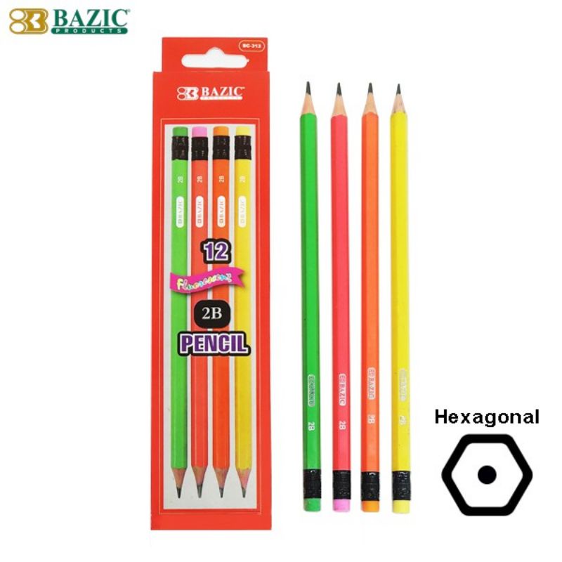 

Pensil 2B BAZIC BC-313 Fluorescent (12pc)
