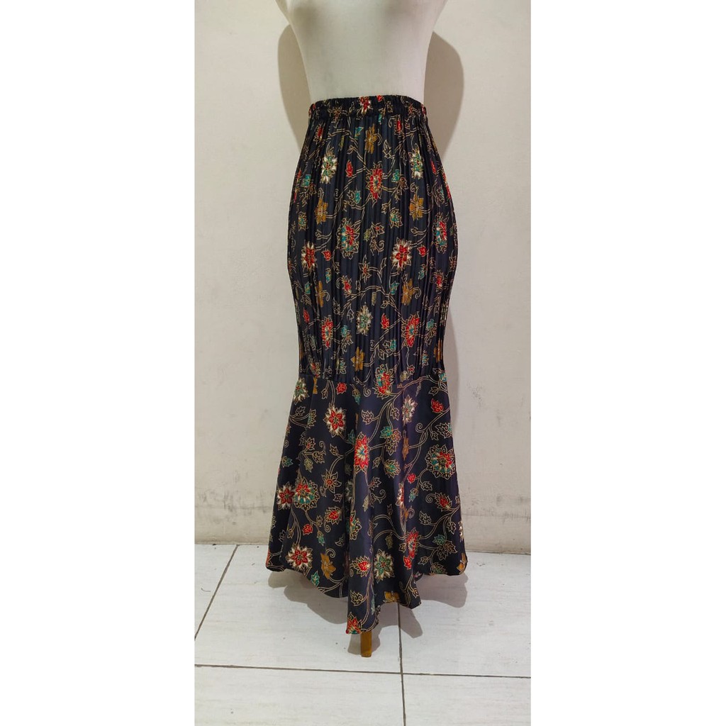 SB Collection Rok Maxi Juniati Panjang Longskirt Duyung Plisket Jumbo Batik Wanita