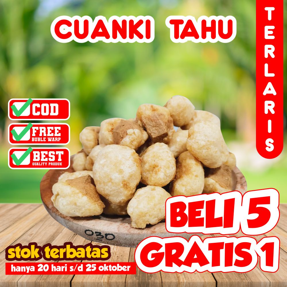CUANKI TAHU 50Biji TERMURAH CUANKI BANDUNG TOPING BASO ACI CUANKI TAHU KERING BAHAN BASO ACI