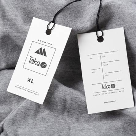 

Label TAG / HANGTAG/ Label Produk Custom ( 2 SISI) | FREE DESIGN EDIT