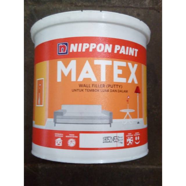 Dempul tembok Matex plamir matex 1 kg dempul matex putty