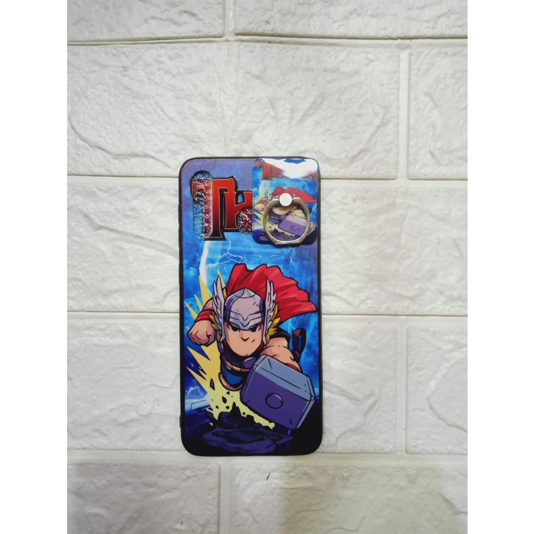 Case Handphone Xiaomi A20+Iring Motif kartun Spiderman, Thor, Ironman, Hulk, Deadpool realpict