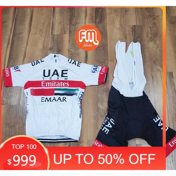 Road Bike Jersey Set Import Uae Team Emirates Baju Sepeda Kamyukamyi