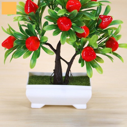 Swopply PT25 Pot Tanaman Hias Bunga Hias Plastik Ornamen Pot Bongsai Artificial Flower Decoration