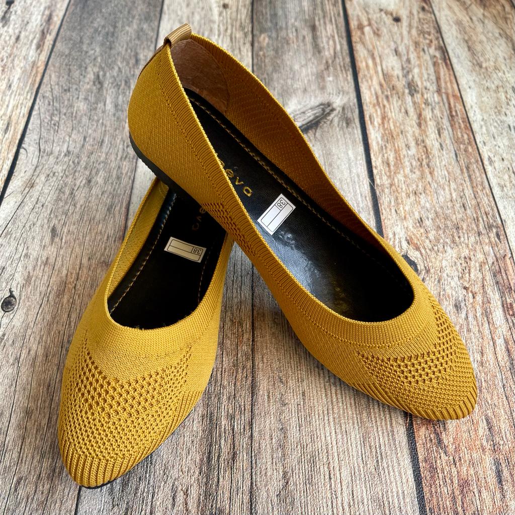 KAYZINEVA Sepatu Flat Rajut Wanita Import  CC 11