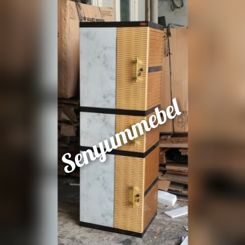 LEMARI PAKAIAN PLASTIK LEMARI NACASE LEMARI CABINET MINIMALIS SERBAGUNA SUSUN 5 NAIBA NACASE