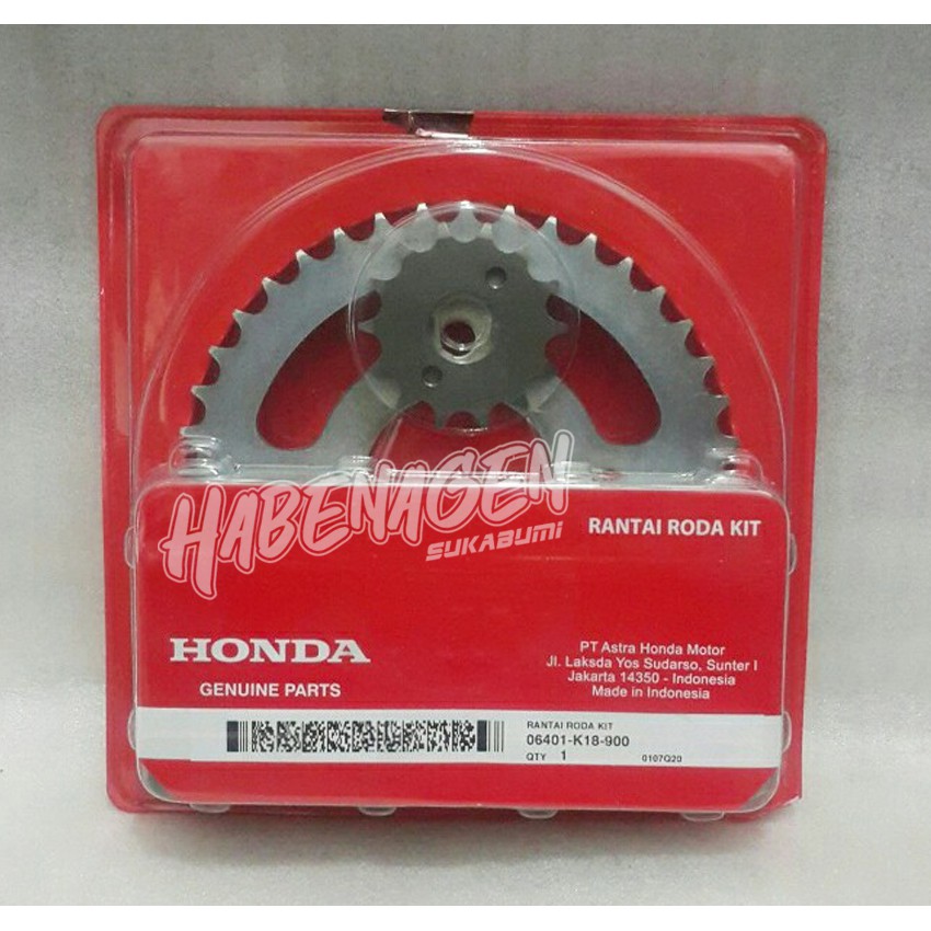 gir gear rante rantai roda set honda verza 150 verza150 41T ori original orisinil AHM HGP
