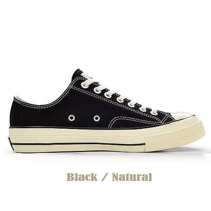 Sepatu Vantela Sepatu Sekolah Low Back To 70s Hitam Putih