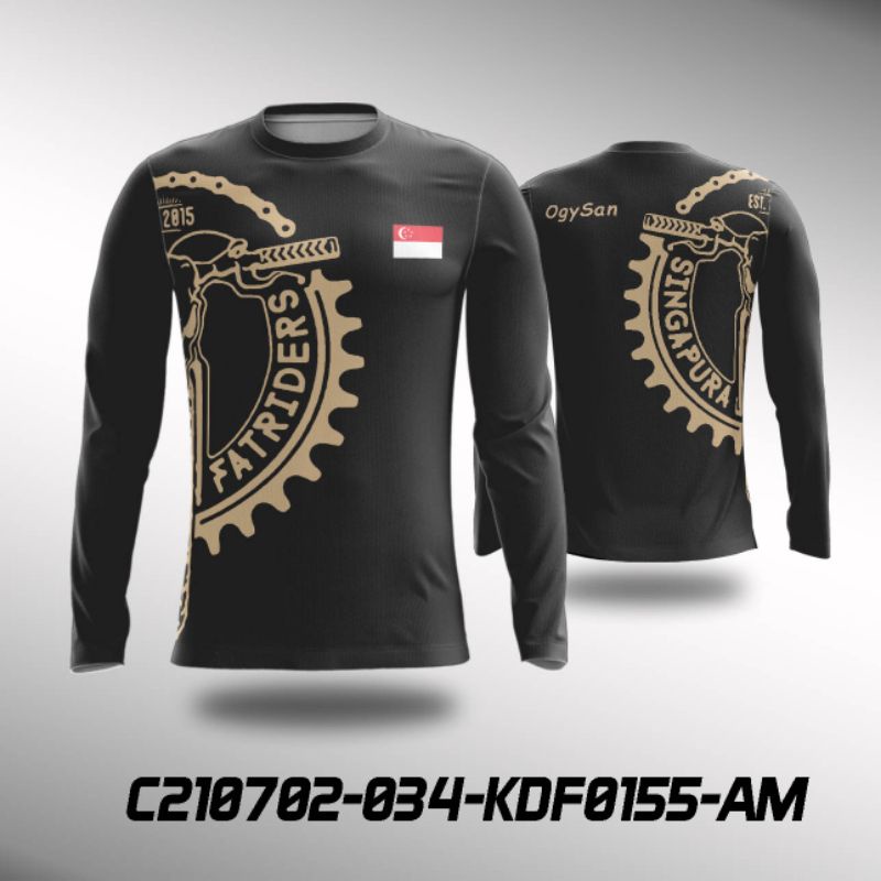 Baju Jersey Fatbike Singapura Custom Fullprint Retro2 Lengan Panjang