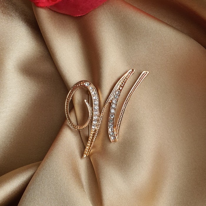 Bros baju huruf W / Bros jilbab Mewah Huruf abjad W / Bros Huruf W