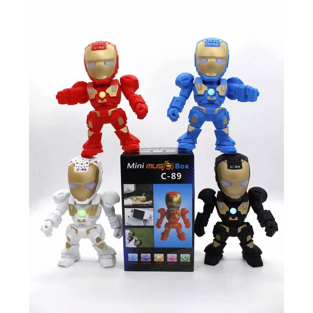 Speaker C-89 Iron Man Bluetooth Wireless Speaker robot