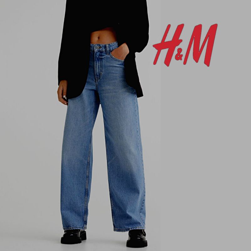 kulot jeans HNM Highwaist denim HNM