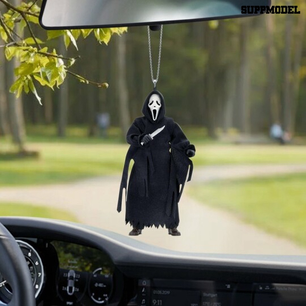 Suppmodel Ornamen Gantung Tema Halloween Untuk Spion Tengah Mobil