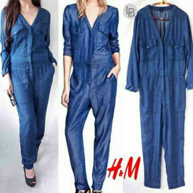 hm denim jumpsuit