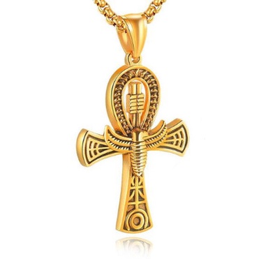 Exotic Egyptian Life Cross Pendant Eternal Life Symbol Stainless Steel Anka Egyptian Style