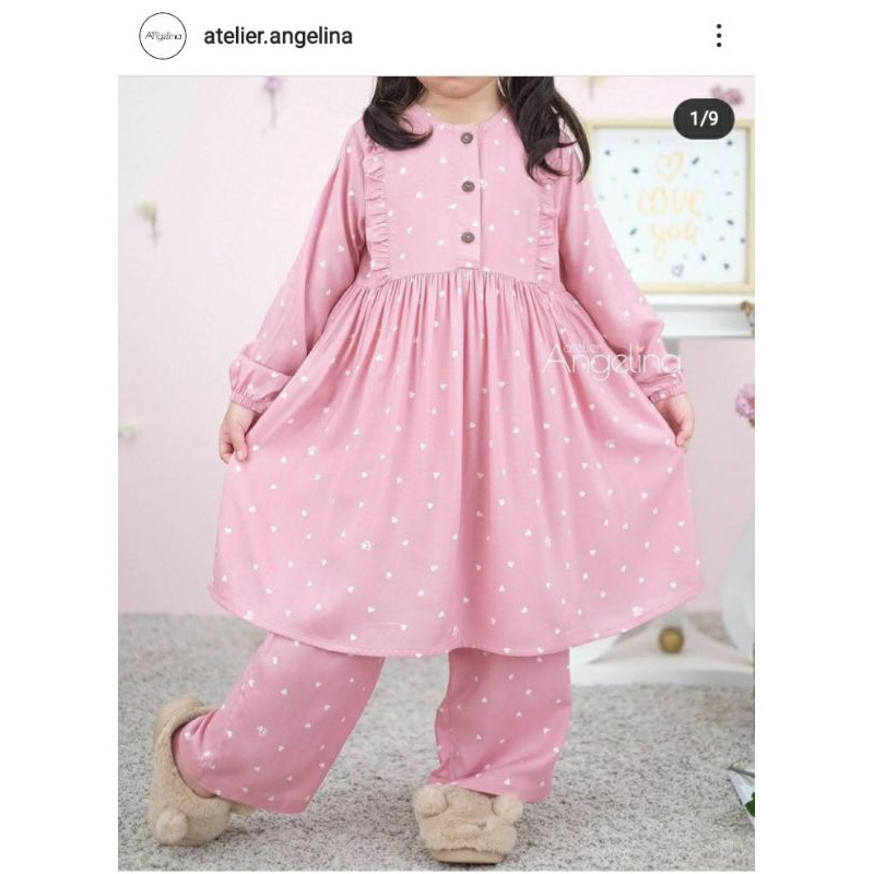 booked little zahra lil heart pink 6-8 atelier angelina