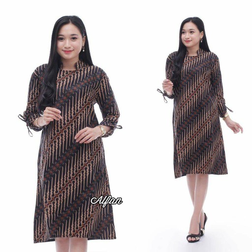 Tunik Batik Modern / Baju Batik Tunik Wanita / Cod M L Xl Xxl
