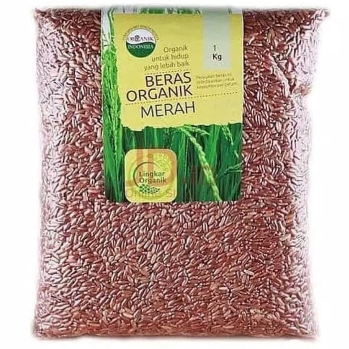 

978qW Lingkar Organik Beras Merah 1 Kg - Beras Merah Organik W5Q0112